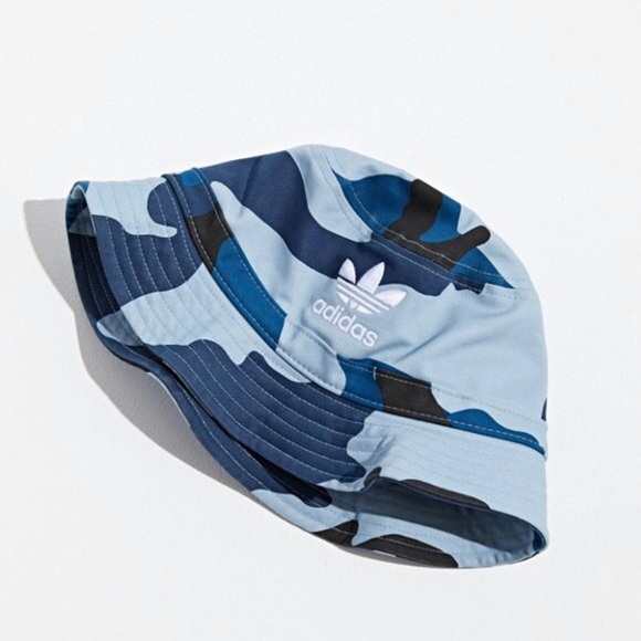 adidas Accessories - Adidas Originals AOP Camo Bucket Hat Blue